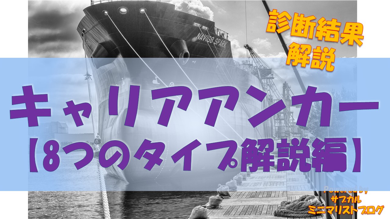 診断結果 キャリアアンカーの8つのカテゴリー解説 ぴなログ Itエンジニアのソフトスキルの教科書